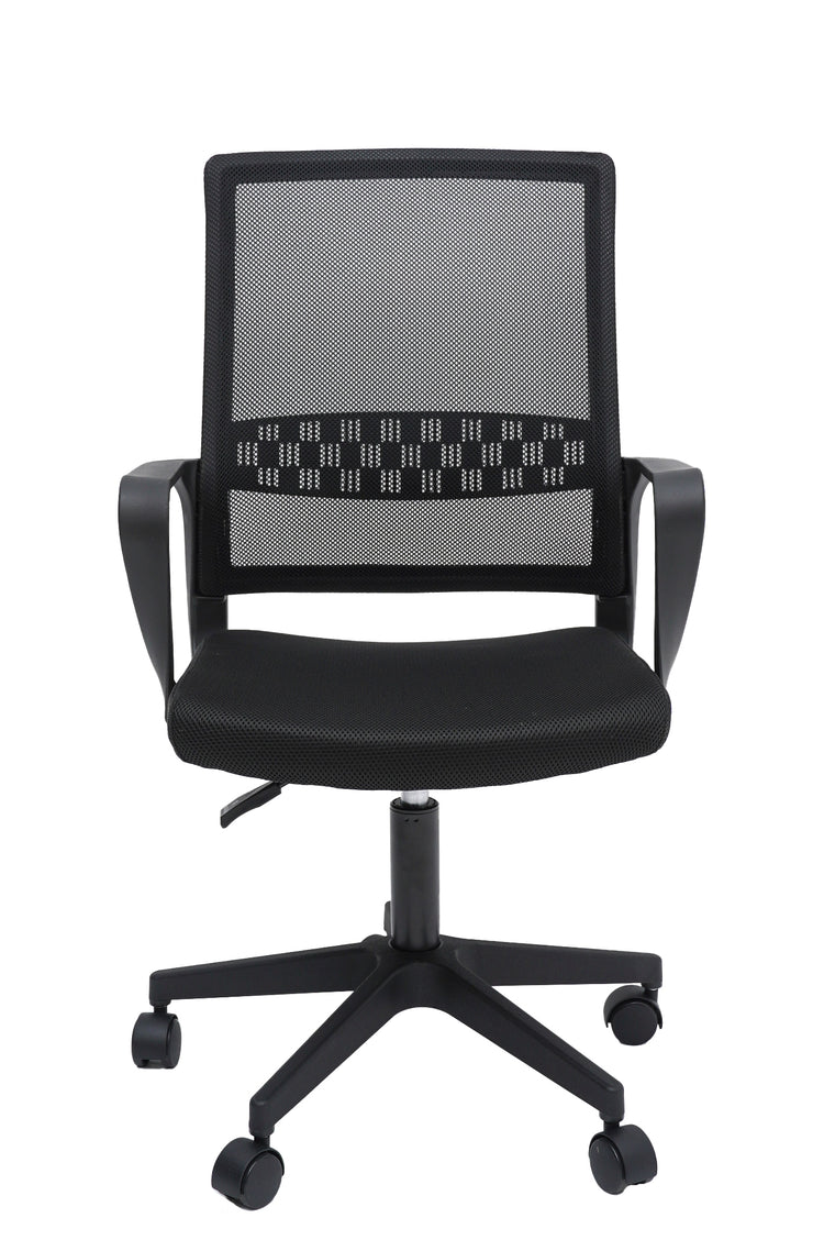 Scaun birou S-230, negru, mesh textil