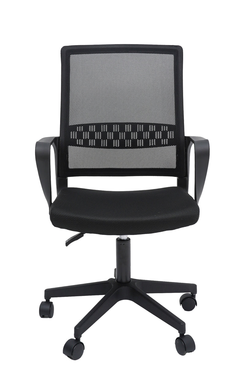 Scaun birou S-230, negru, mesh textil-1