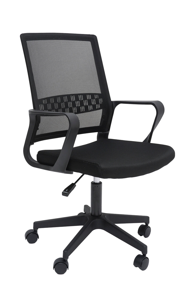 Scaun birou S-230, negru, mesh textil-2