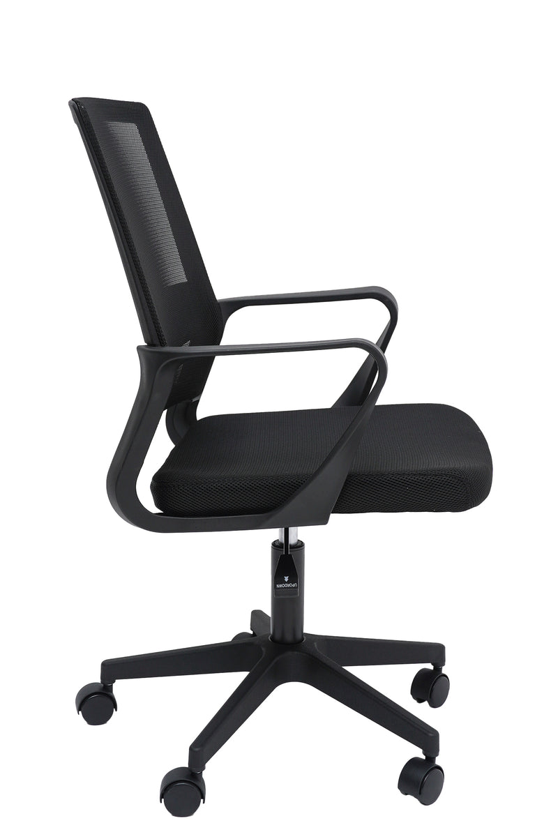 Scaun birou S-230, negru, mesh textil-3