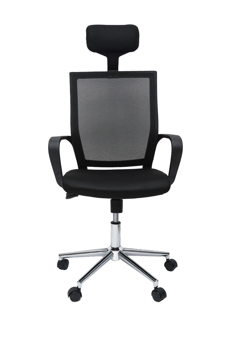 Scaun birou S-231, negru, mesh textil