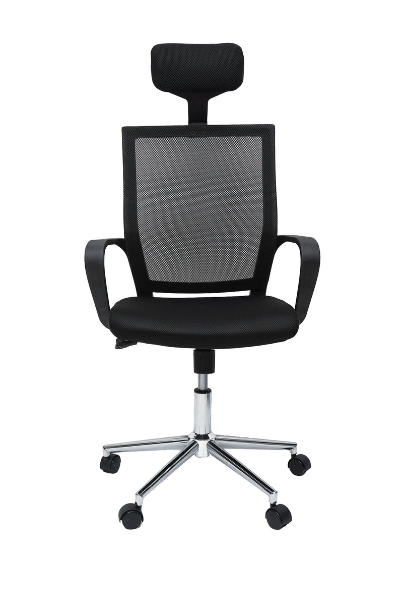 Scaun birou S-231, negru, mesh textil-2