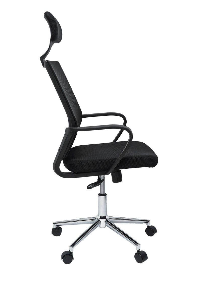 Scaun birou S-231, negru, mesh textil-3