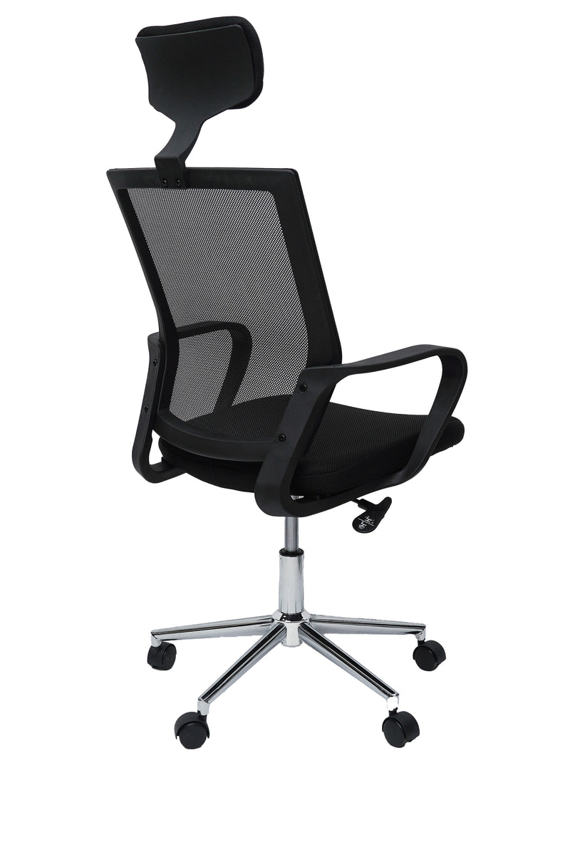 Scaun birou S-231, negru, mesh textil-4