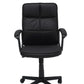 Scaun birou S-232, negru, piele ecologica