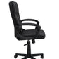 Scaun birou S-232, negru, piele ecologica
