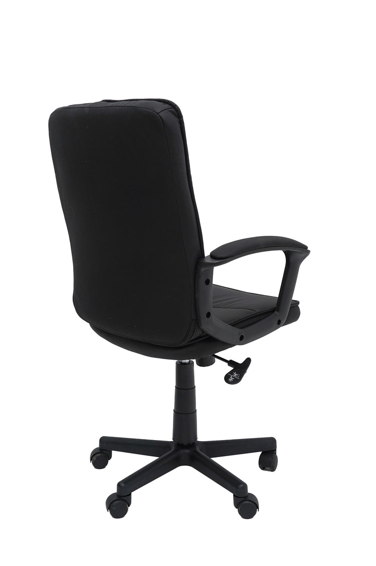 Scaun birou S-232, negru, piele ecologica