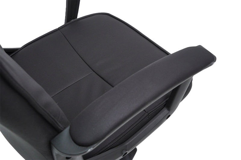 Scaun birou S-232, negru, piele ecologica-5