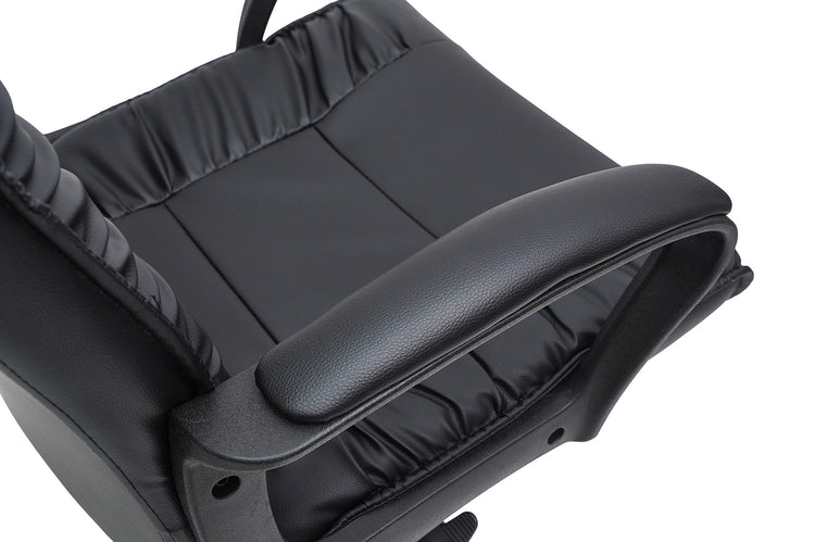 Scaun birou S-233, negru, piele ecologica