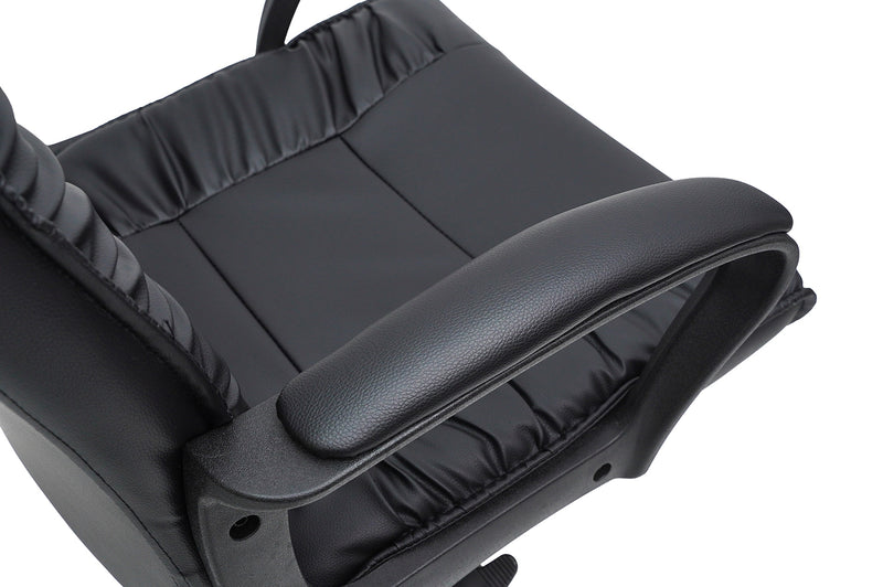 Scaun birou S-233, negru, piele ecologica-5