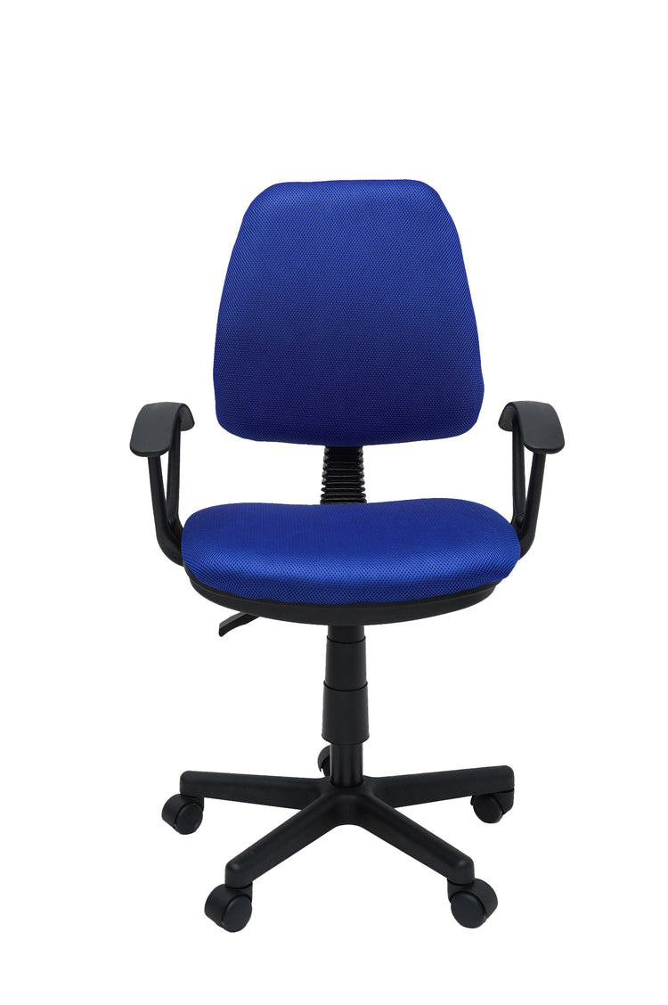 Scaun birou S-229, albastru, mesh textil