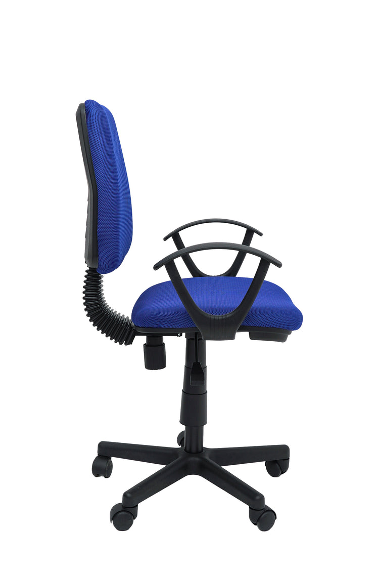 Scaun birou S-229, albastru, mesh textil
