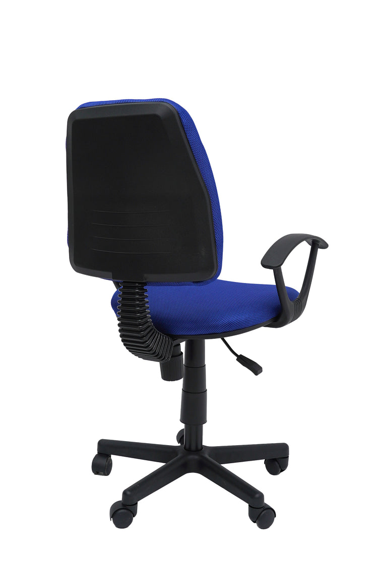 Scaun birou S-229, albastru, mesh textil