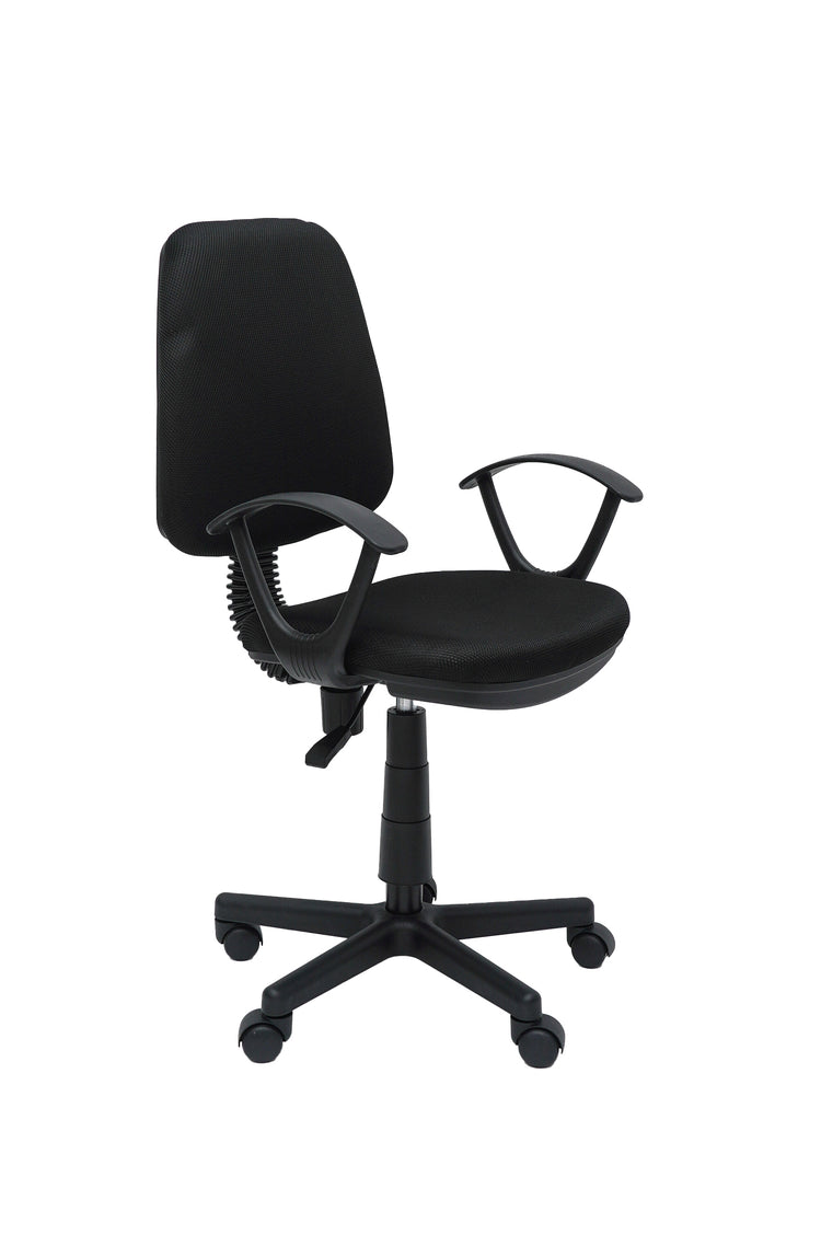 Scaun birou S-229, negru, mesh textil