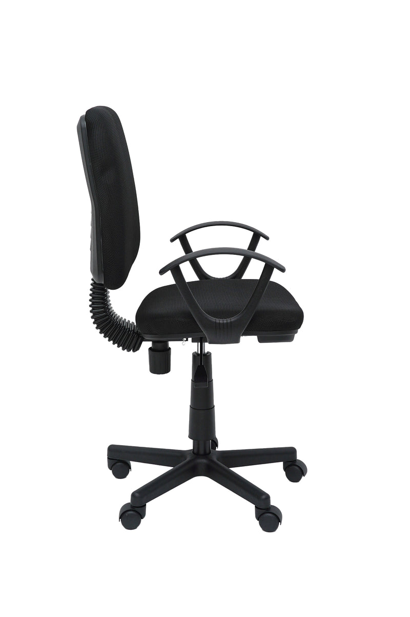 Scaun birou S-229, negru, mesh textil-3
