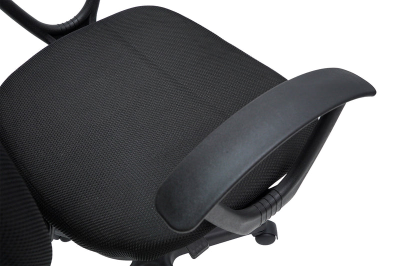 Scaun birou S-229, negru, mesh textil-5