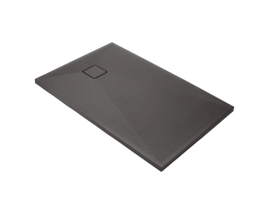 Cadita dus SMC 80x100 cm, neagra cu Sifon