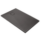 Cadita dus SMC 80x120 cm, neagra cu Sifon