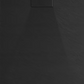Cadita dus SMC 80x120 cm, neagra cu Sifon