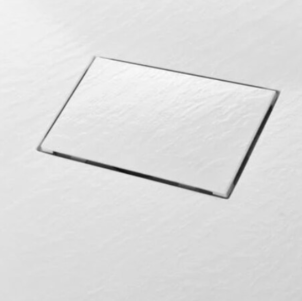 Cadita dus SMC 90x90cm, alba cu Sifon