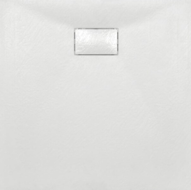 Cadita dus SMC 90x90cm, alba cu Sifon