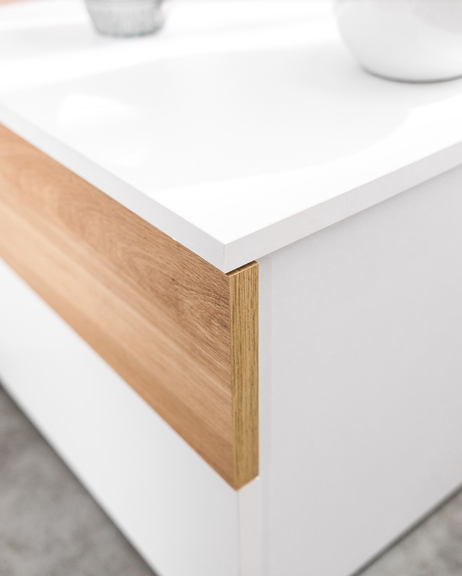 Dormitor Patrizia, Alb/Sonoma