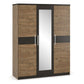 Set dormitor Veronika, dulap 150 cm, pat 160×200 cm, 2 noptiere, comoda