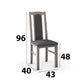 Set masa extensibila 120x150cm cu 4 scaune tapitate, mb-13 max5 si s-37 boss7 s11, sonoma, lemn masiv de fag, stofa