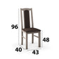 Set masa extensibila 120x150cm cu 4 scaune tapitate, mb-13 max5 si s-37 boss7 s6, sonoma, lemn masiv de fag, stofa