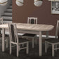 Set masa extensibila 160x200cm cu 4 scaune tapitate, mb-12 venus1 si s-37 boss7 s6, sonoma, lemn masiv de fag, stofa