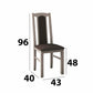 Set masa extensibila 160x200cm cu 4 scaune tapitate, mb-12 venus1 si s-37 boss7 s6, sonoma, lemn masiv de fag, stofa