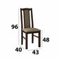 Set masa extensibila 160x200cm cu 6 scaune tapitate, mb-12 venus1 si s-37 boss7 30B, nuc, lemn masiv de fag, stofa