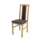 Set masa fixa 100 cm cu 4 scaune tapitate, mb-12 poli2 si s-37 boss7 s11, sonoma, lemn masiv, stofa