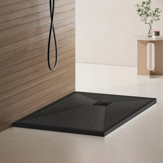 Cadita de dus dreptunghiulara 80x120 cm, slim 3 cm, gri inchis