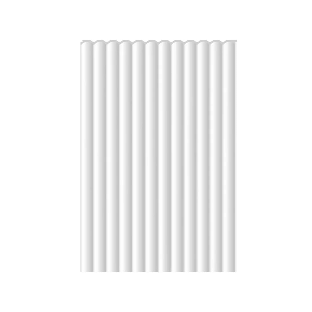 Riflaj decorativ Alb -Linerio XS -Line Wave- 1 buc