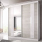 Dressing Ovidiu 32, 183x218x61 cm, culoare alb/gri