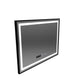 Oglinda LED Rectangulara, 80x60cm, Verite Majeste Noir Motion Glow Marcello, Sistem Dezaburire, Ceas & Termometru, Dimabila