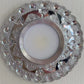 Spot LED ORBITA, 5W, Rotund, Lumina Rece + RGB, Alb, Rasina si Sticla