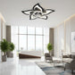 Lustra LED Ventilator ANEMO cu Telecomanda, 49W, D85cm, Lumina Rece/Neutra/Calda, Metal si Plastic, Negru