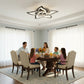 Lustra LED Ventilator ANEMO cu Telecomanda, 49W, D85cm, Lumina Rece/Neutra/Calda, Metal si Plastic, Negru