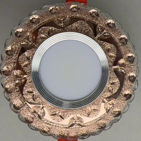 Spot LED ORBITA, 5W, Rotund, Lumina Rece / Calda, Bronz Antichizat, Rasina si Sticla-6