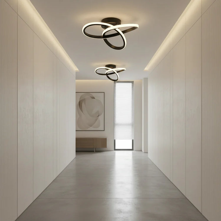 Lustra LED VERTEX Infinitum 13W, Lumina Rece/Calda/Neutra, Negru