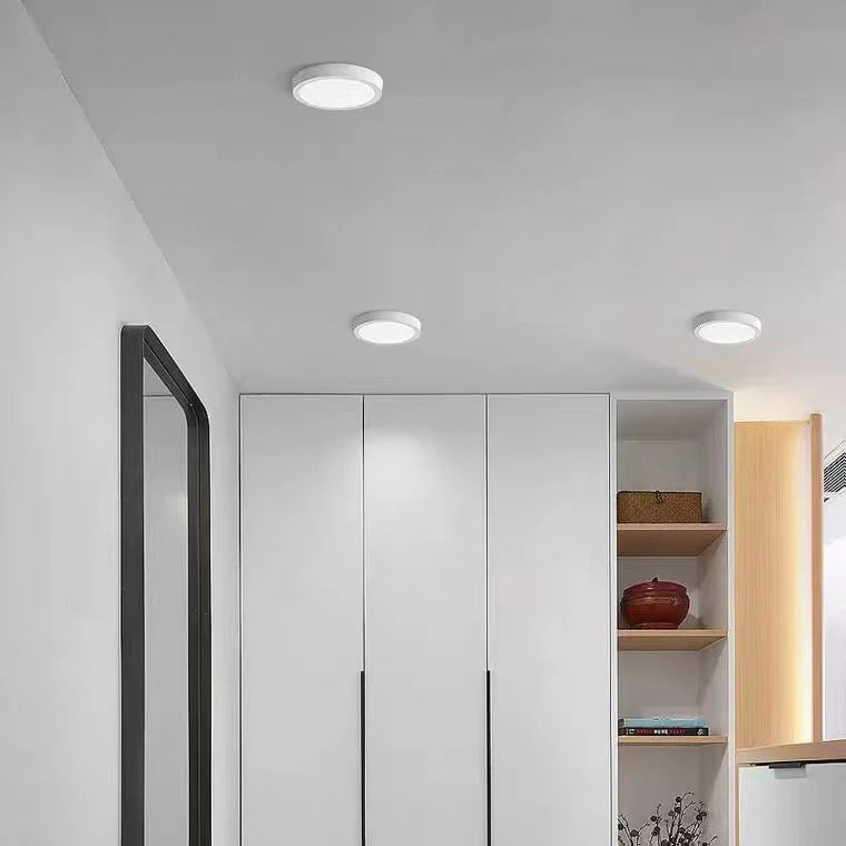 Plafoniera LED de Tavan Rotunda, 24W, 17cm, 6000K, Metal Alb – Lumina Rece