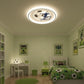 Lustra LED cu telecomanda 88W, Diametru 50cm, lumina Rece/Calda/Neutra, Albastru