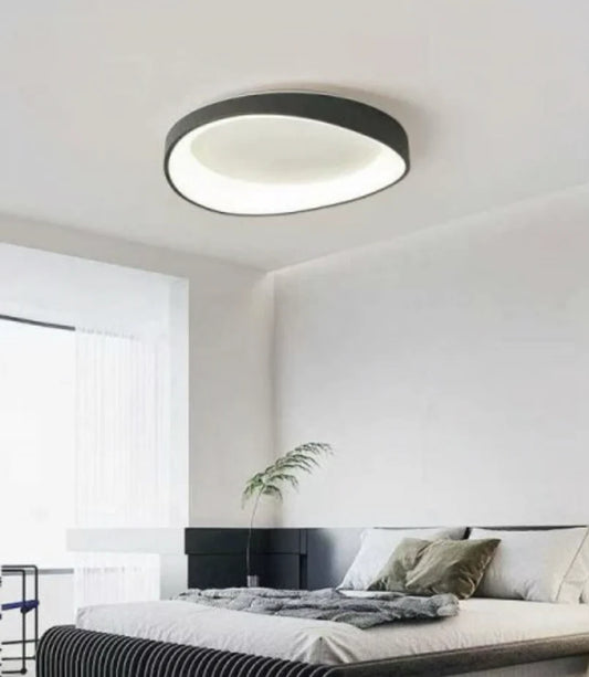 Plafoniera LED cu Telecomanda, PL103/520BK, 29W, Diametru 49cm, Lumina Calda/Rece/Neutra, Negru