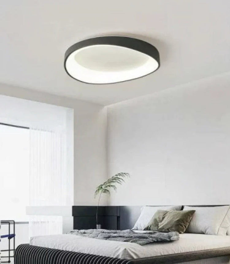 Plafoniera LED cu Telecomanda, PL103/520BK, 29W, Diametru 49cm, Lumina Calda/Rece/Neutra, Negru