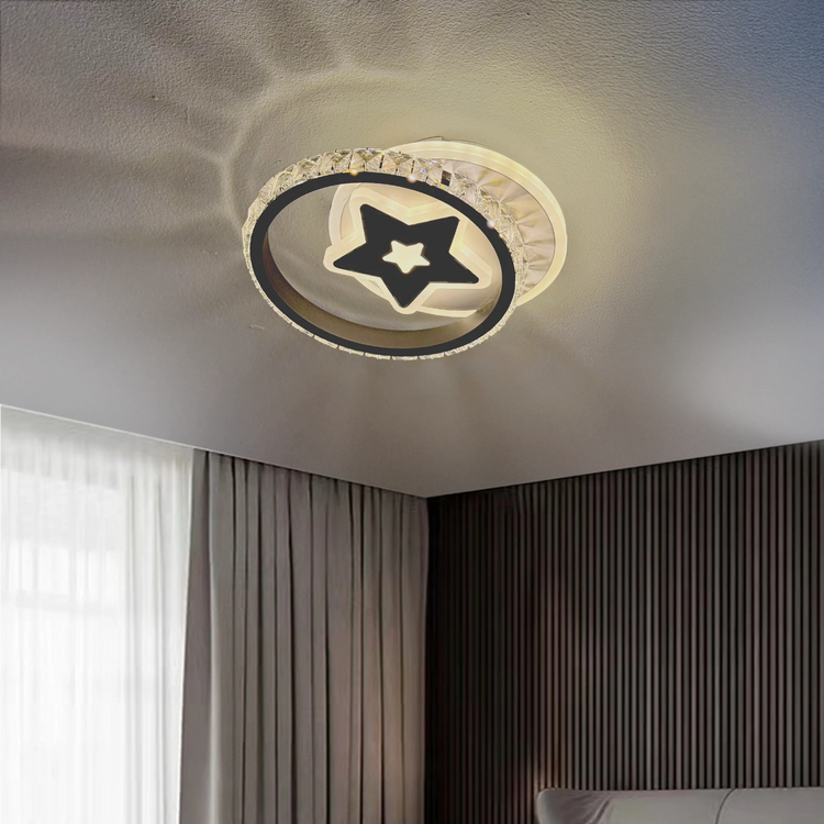 Aplica LED Hadley 24W Alb Negru LL702BK