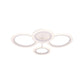 Lustra LED cu telecomanda BETTY 44W, 4 Cercuri, lumina Rece/Calda/Neutra, Dimabila, Alb