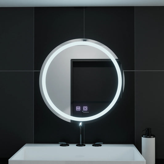 Oglinda LED Rotunda, 60cm, Lucea Touch, Sistem Dezaburire, Dimabila