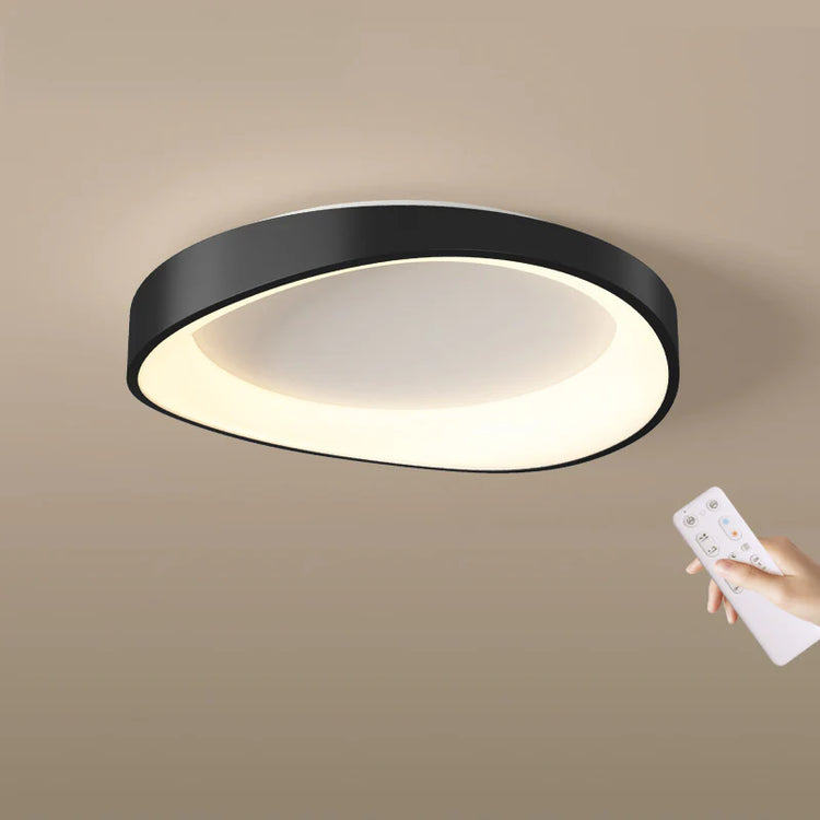 Plafoniera LED cu Telecomanda, PL103/520BK, 29W, Diametru 49cm, Lumina Calda/Rece/Neutra, Negru